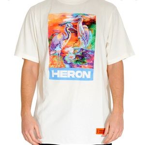 Heron Preston “Heron Birds” oversized white tee